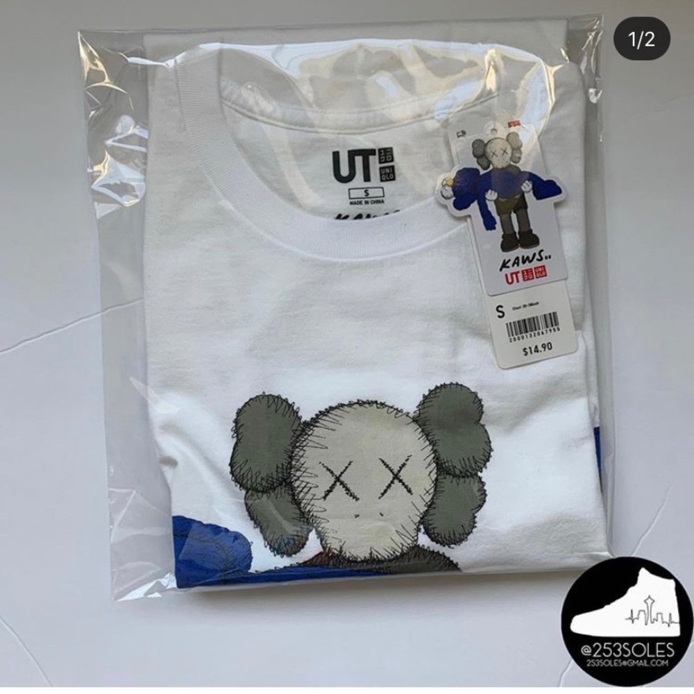 Kaws kids tee